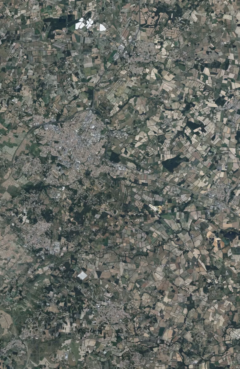 Challans aujourd'hui, le territoire vu du ciel