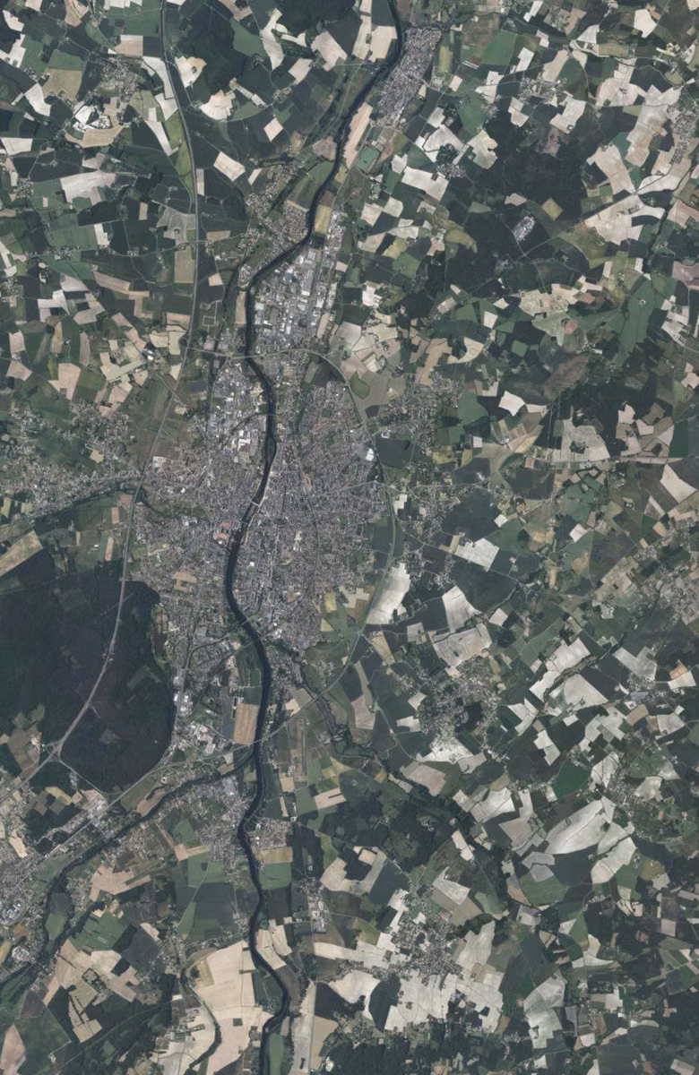 Châtellerault aujourd'hui, le territoire vu du ciel