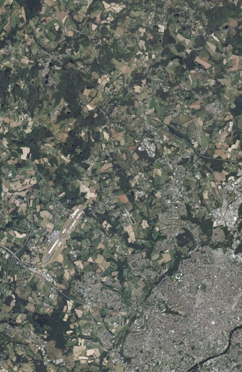 Couzeix aujourd'hui, le territoire vu du ciel