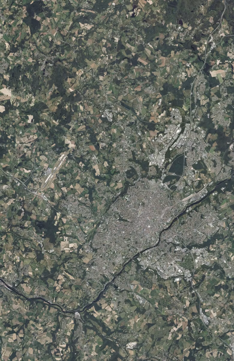 Limoges aujourd'hui, le territoire vu du ciel
