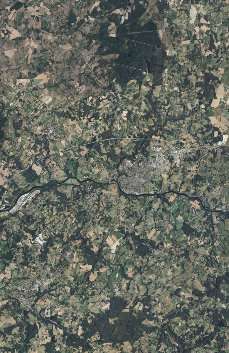 Saint-Junien aujourd'hui, le territoire vu du ciel