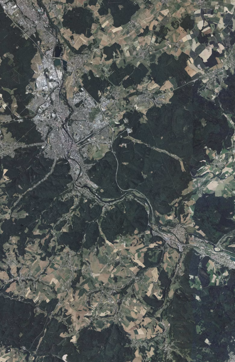 Épinal aujourd'hui, le territoire vu du ciel