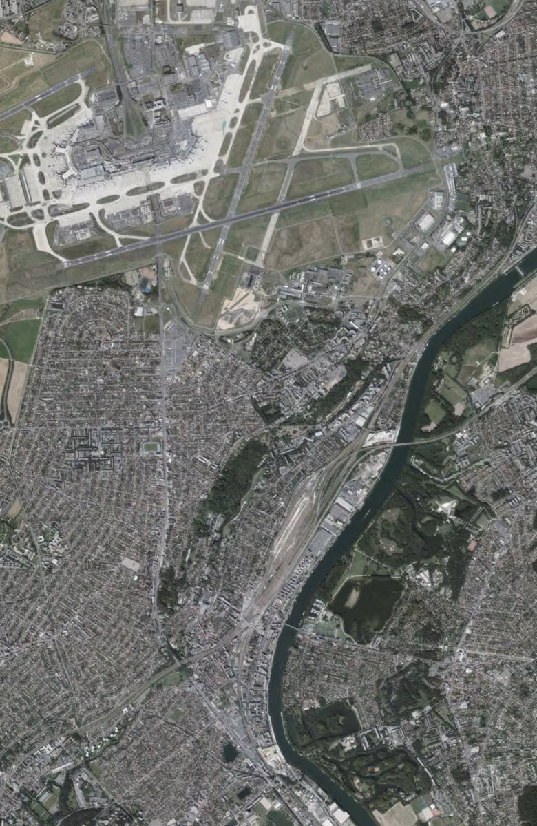 Athis-Mons aujourd'hui, le territoire vu du ciel