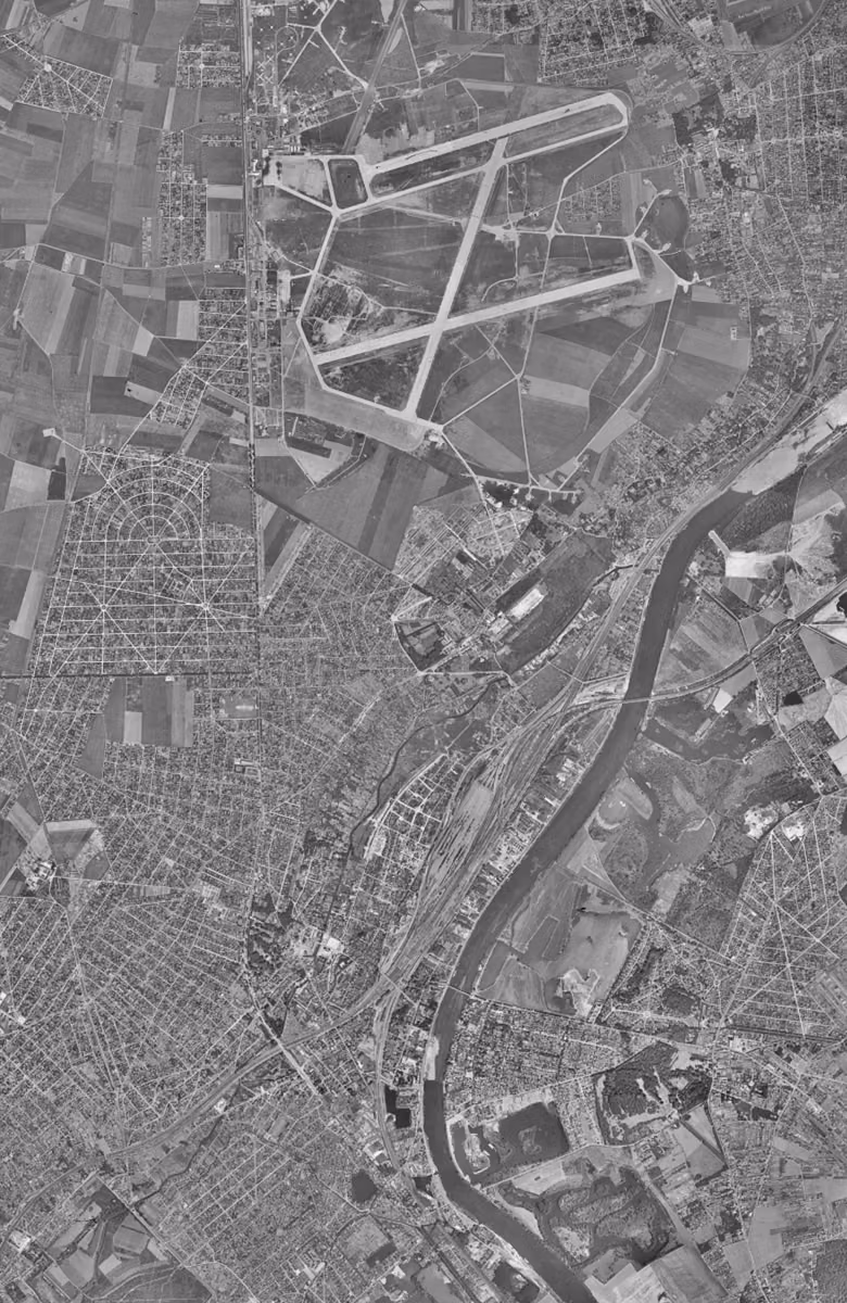 Athis-Mons en 1949, le territoire vu du ciel, au même cadrage
