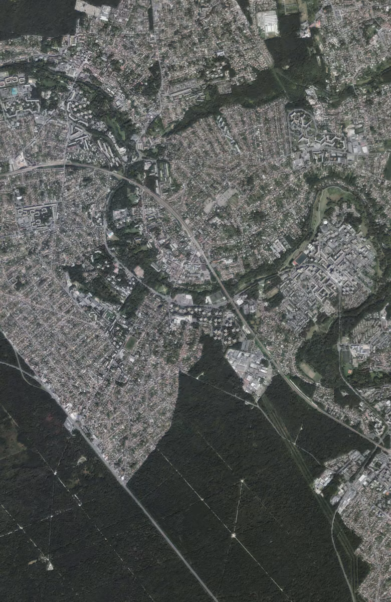 Brunoy aujourd'hui, le territoire vu du ciel