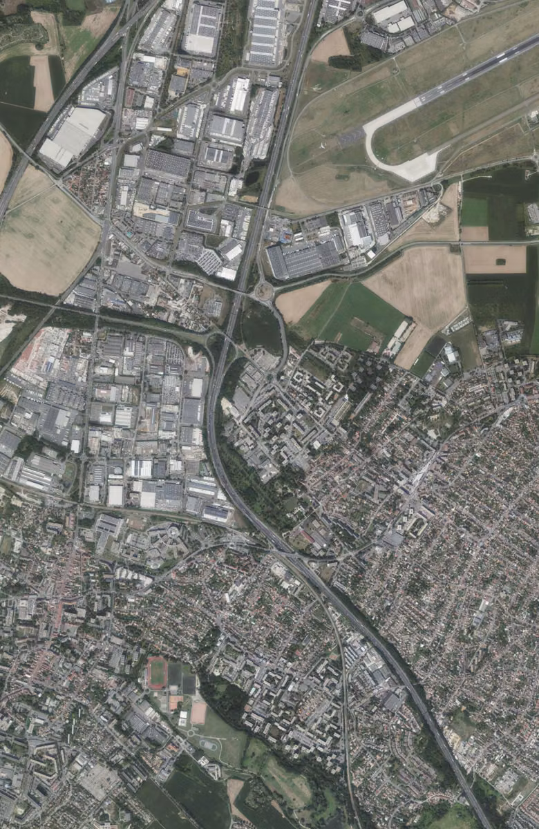 Chilly-Mazarin aujourd'hui, le territoire vu du ciel