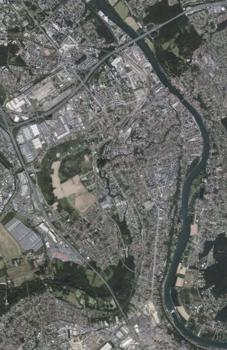 Corbeil-Essonnes aujourd'hui, le territoire vu du ciel