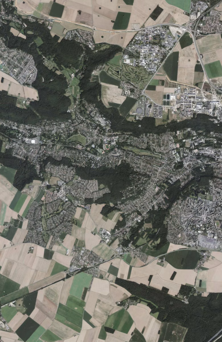 Gif-sur-Yvette aujourd'hui, le territoire vu du ciel