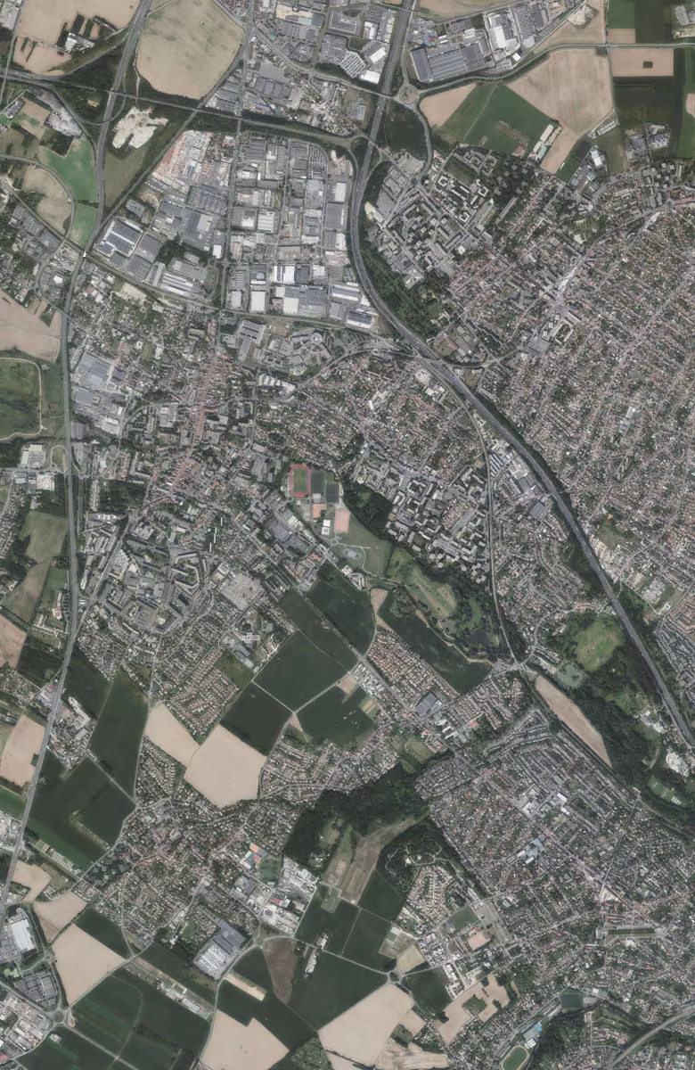 Longjumeau aujourd'hui, le territoire vu du ciel