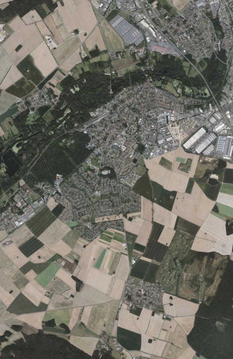 Mennecy aujourd'hui, le territoire vu du ciel