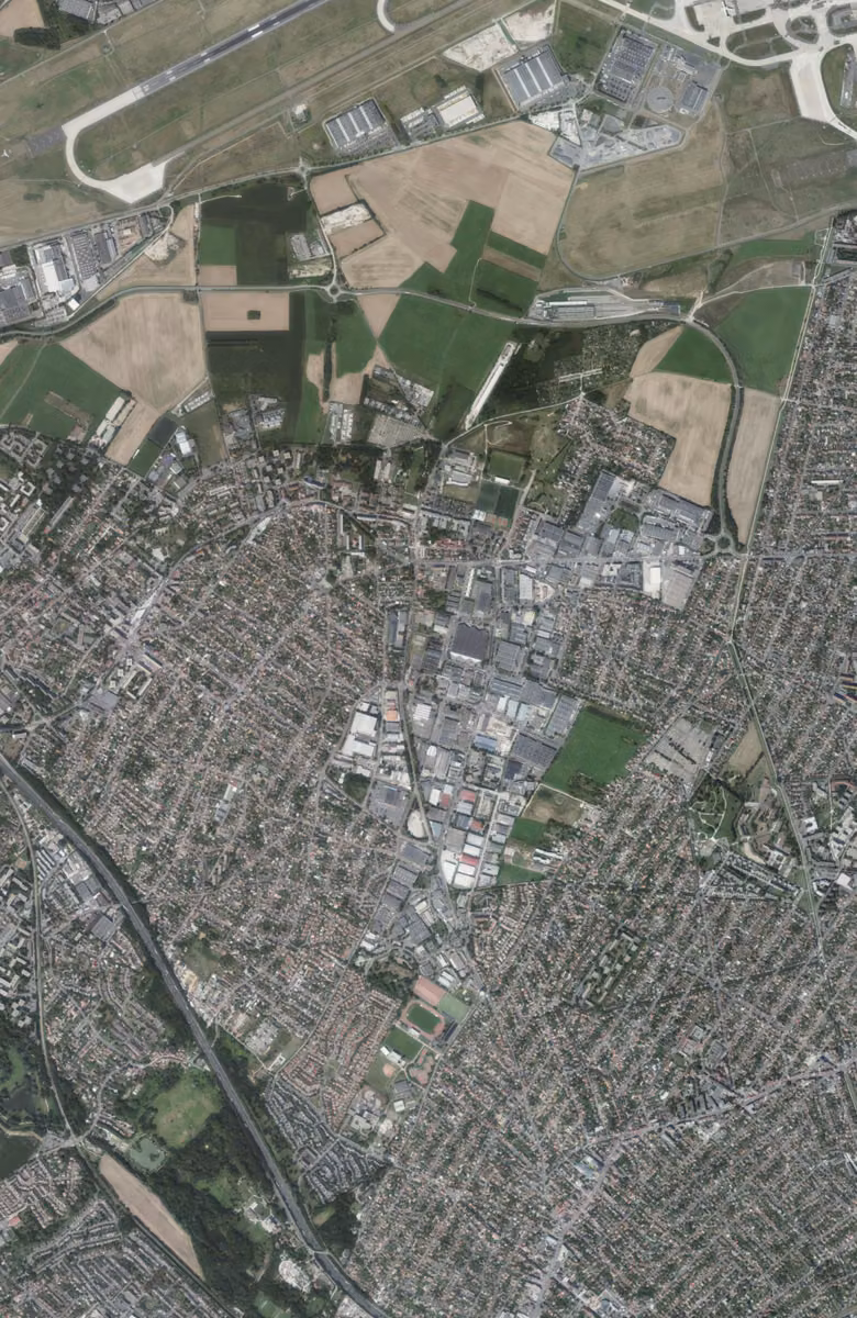 Morangis aujourd'hui, le territoire vu du ciel