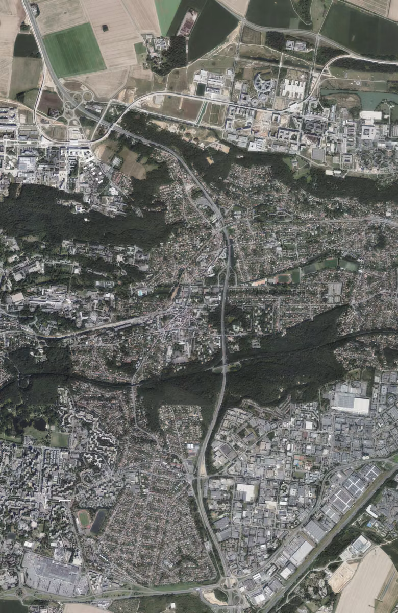 Orsay aujourd'hui, le territoire vu du ciel