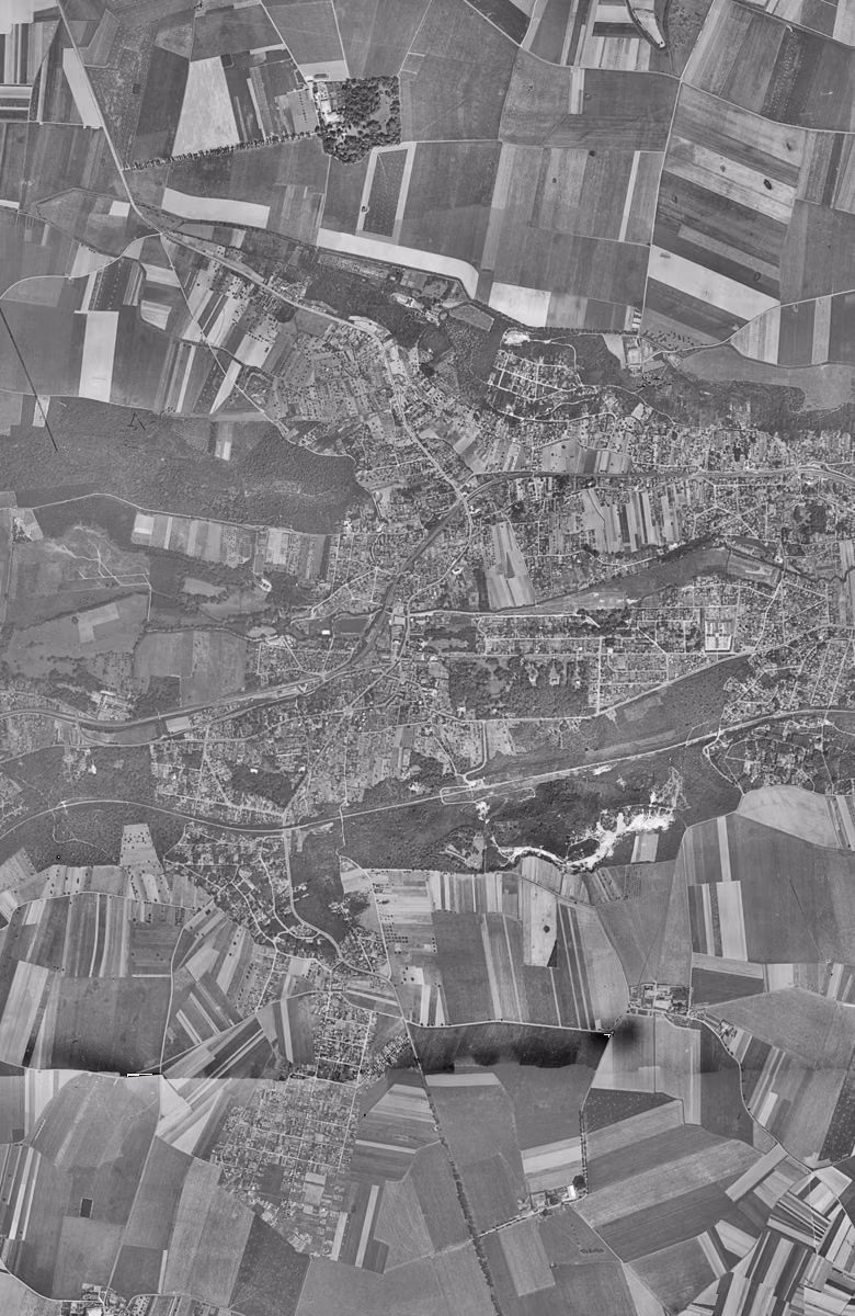 Orsay en 1949, le territoire vu du ciel, au même cadrage