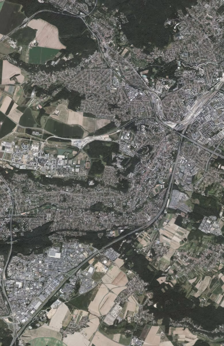 Palaiseau aujourd'hui, le territoire vu du ciel