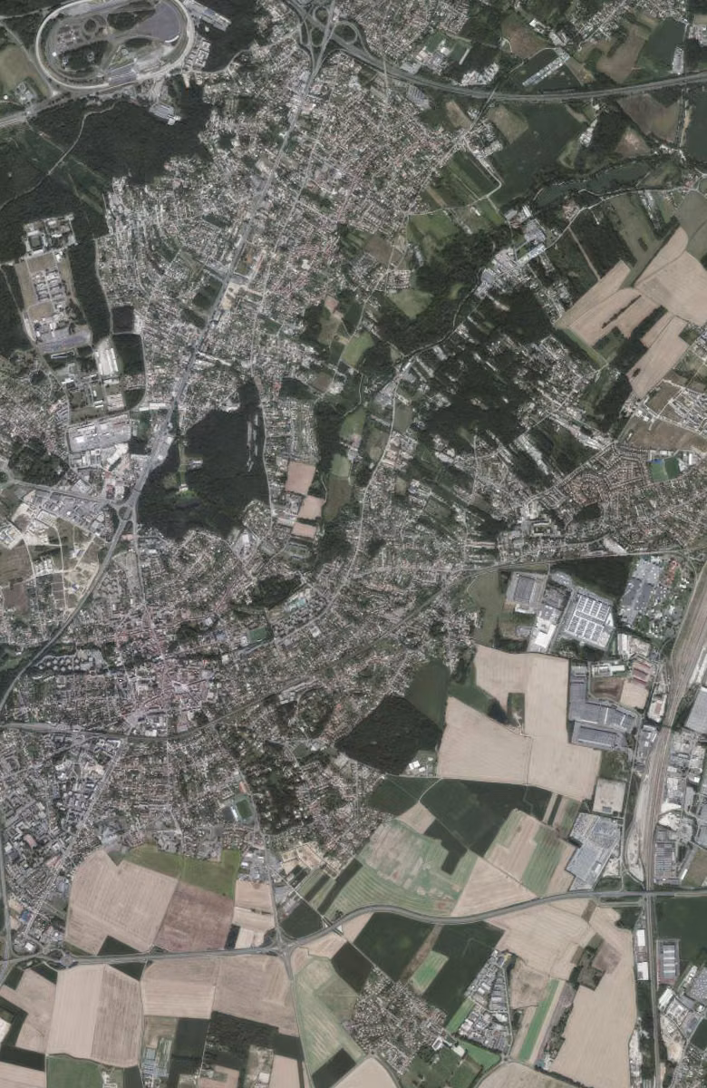 Saint-Germain-lès-Arpajon aujourd'hui, le territoire vu du ciel