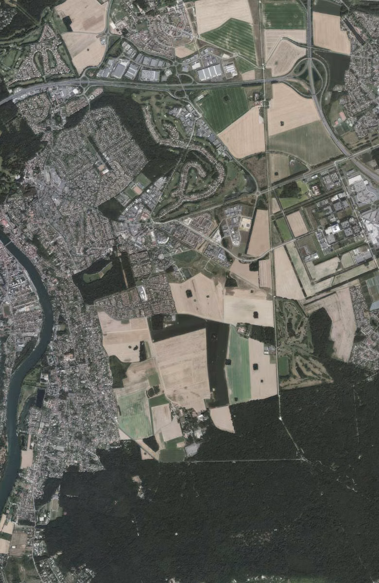 Saint-Pierre-du-Perray aujourd'hui, le territoire vu du ciel