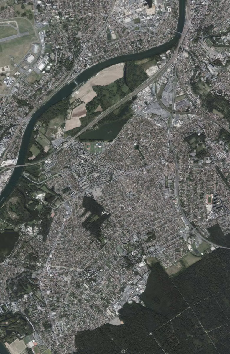 Vigneux-sur-Seine aujourd'hui, le territoire vu du ciel