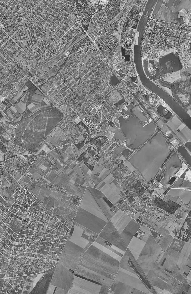 Viry-Châtillon en 1949, le territoire vu du ciel, au même cadrage