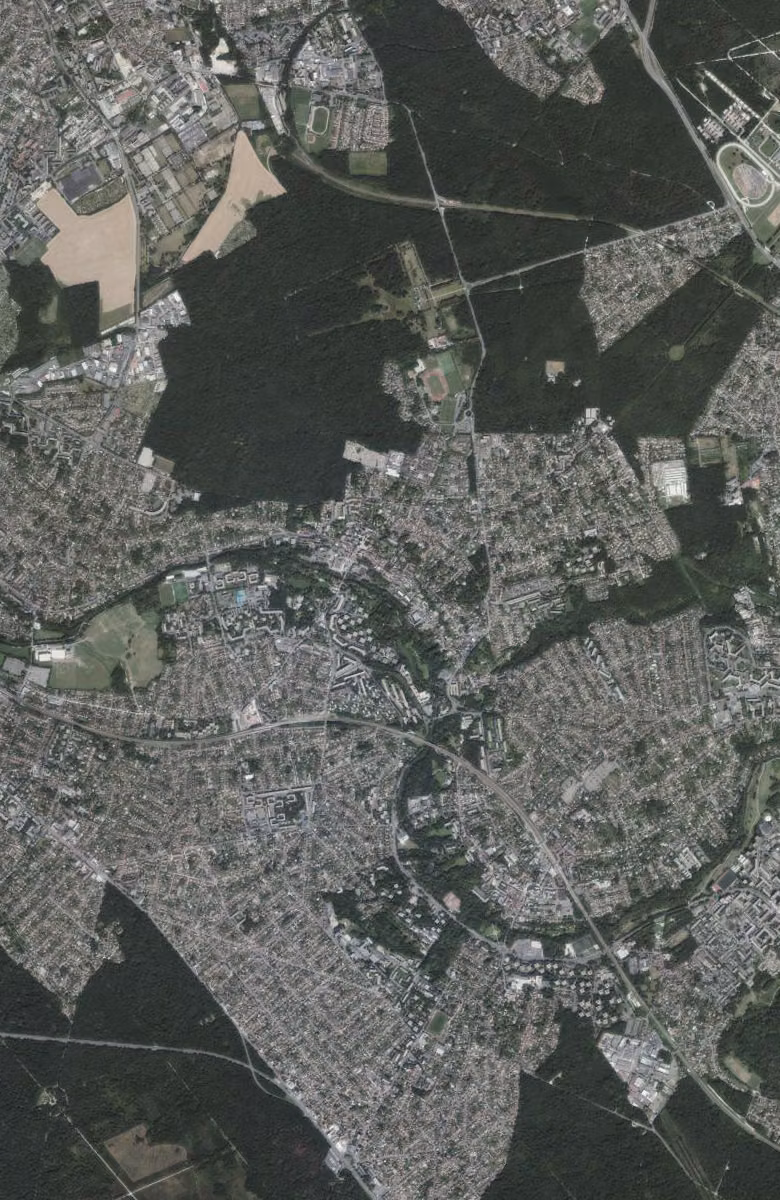 Yerres aujourd'hui, le territoire vu du ciel