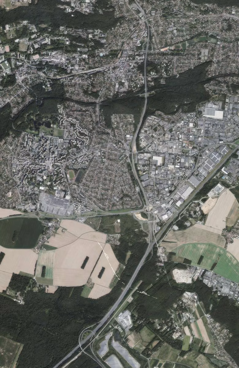 Les Ulis aujourd'hui, le territoire vu du ciel