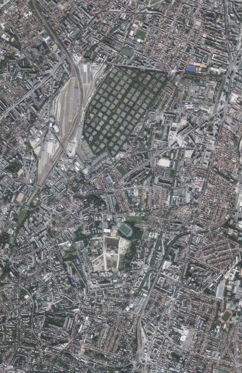 Bagneux aujourd'hui, le territoire vu du ciel