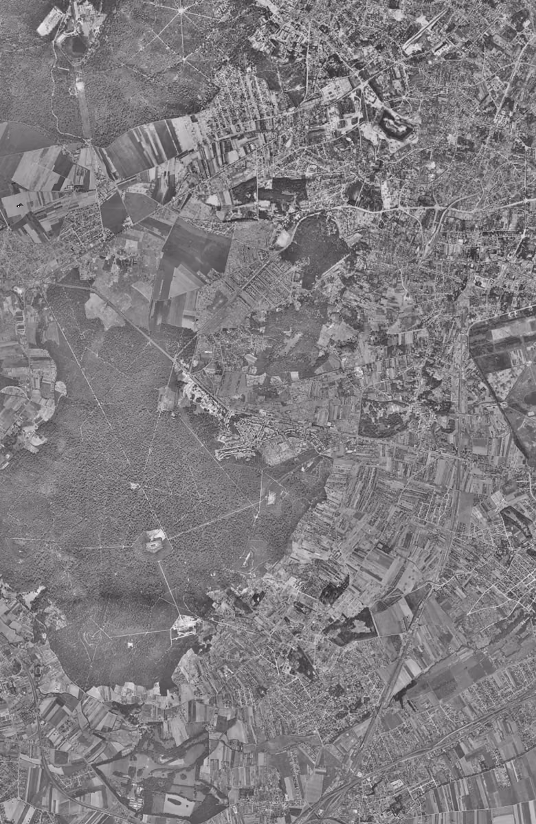 Châtenay-Malabry en 1949, le territoire vu du ciel, au même cadrage