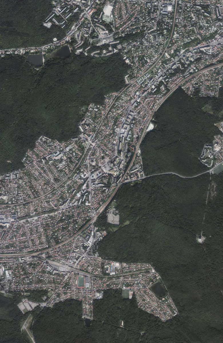 Chaville aujourd'hui, le territoire vu du ciel