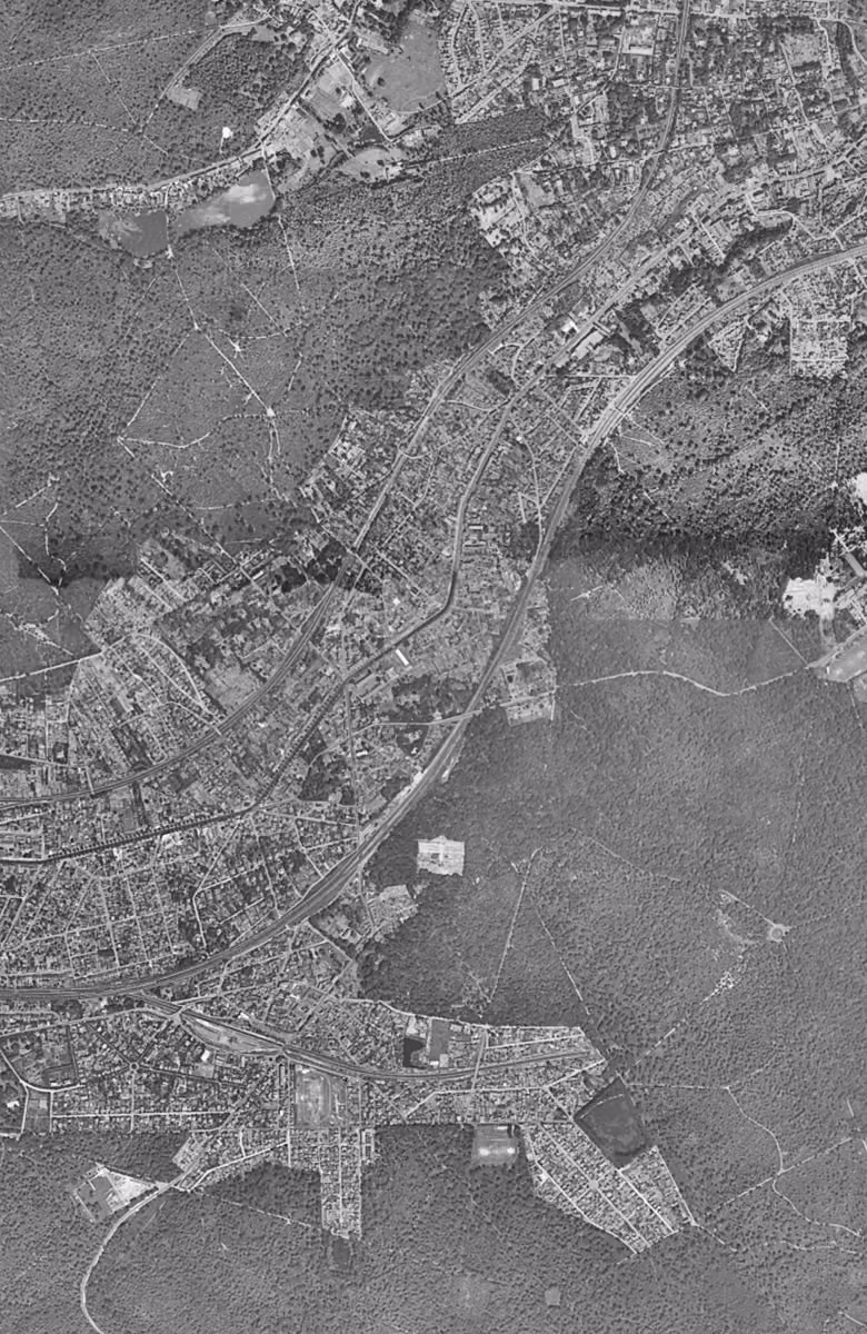 Chaville en 1949, le territoire vu du ciel, au même cadrage