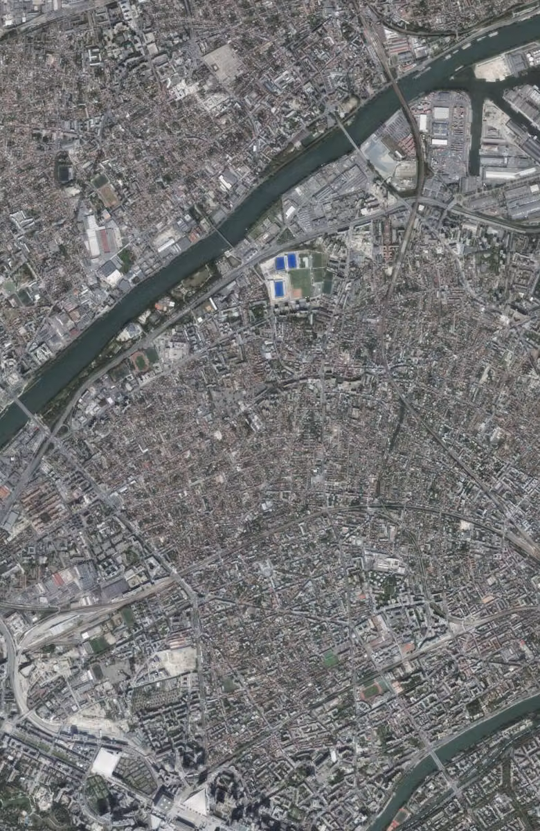 Colombes aujourd'hui, le territoire vu du ciel