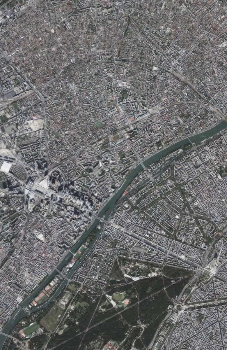 Courbevoie aujourd'hui, le territoire vu du ciel