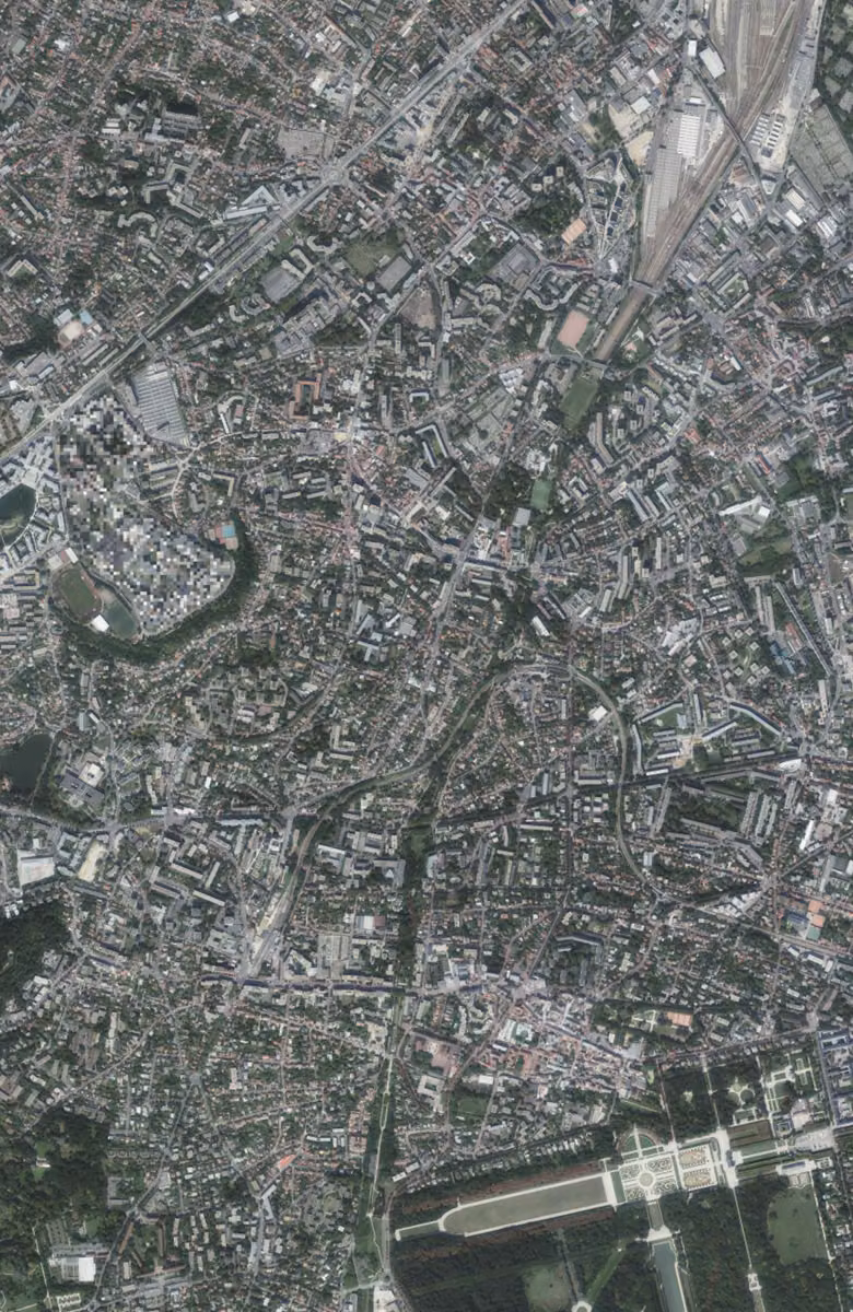 Fontenay-aux-Roses aujourd'hui, le territoire vu du ciel