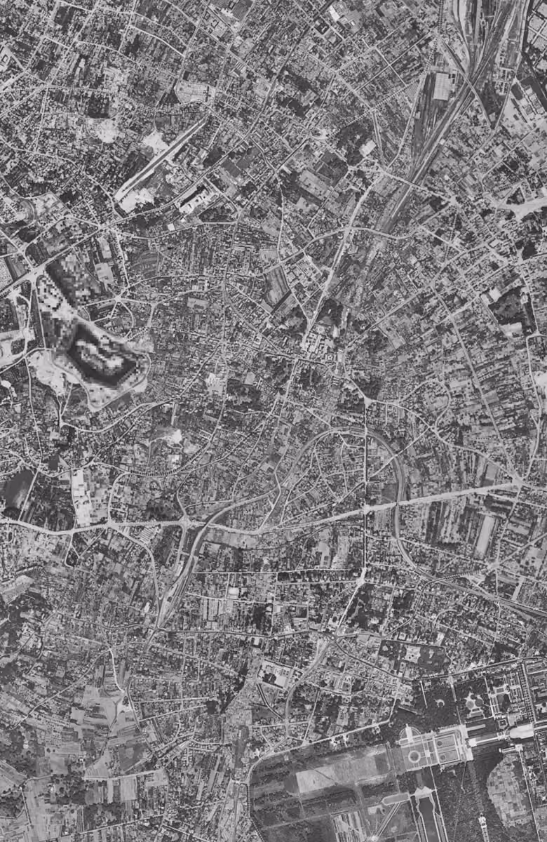 Fontenay-aux-Roses en 1949, le territoire vu du ciel, au même cadrage