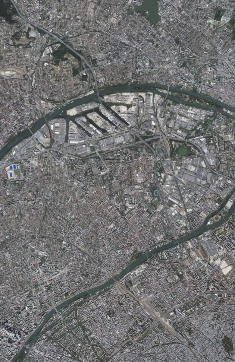 Gennevilliers aujourd'hui, le territoire vu du ciel