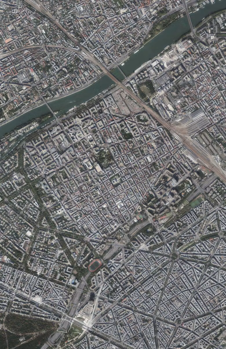 Levallois-Perret aujourd'hui, le territoire vu du ciel