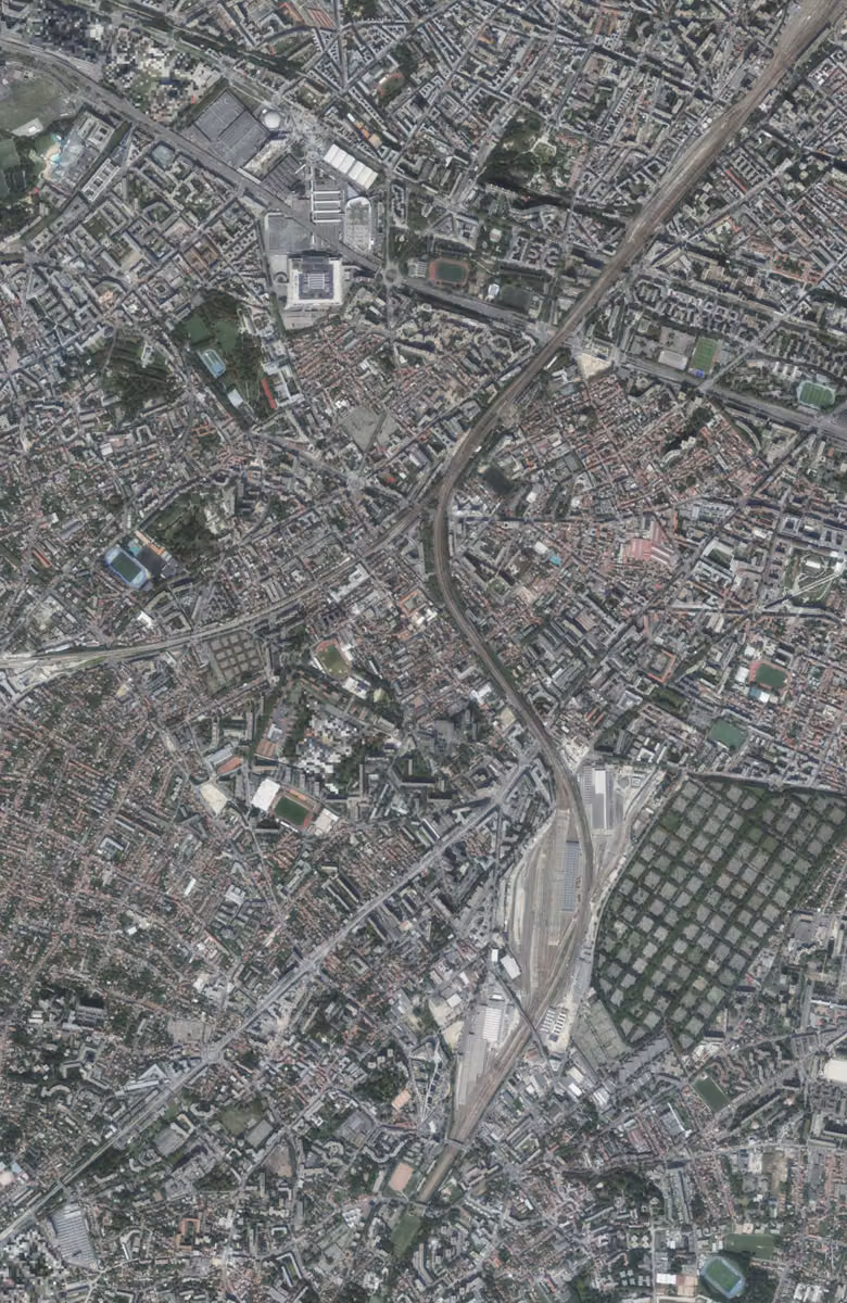 Malakoff aujourd'hui, le territoire vu du ciel