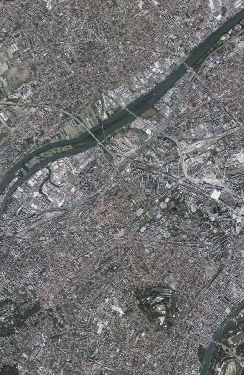 Nanterre aujourd'hui, le territoire vu du ciel