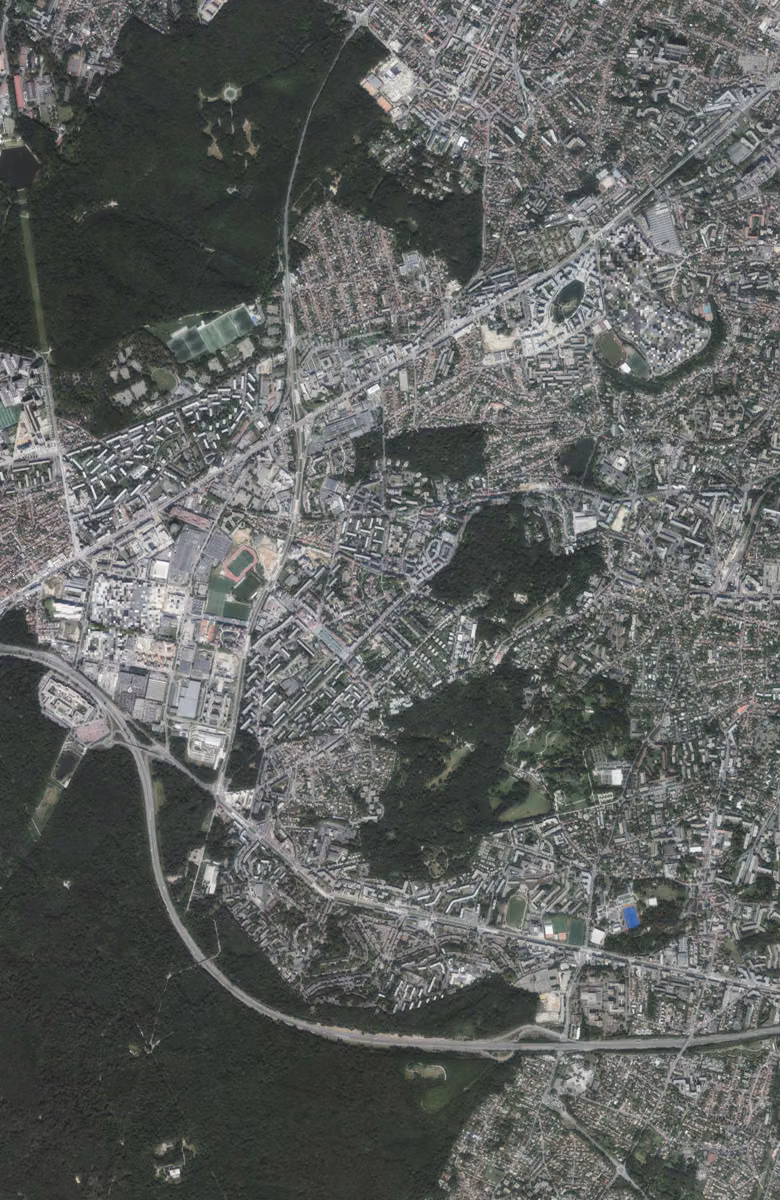 Le Plessis-Robinson aujourd'hui, le territoire vu du ciel