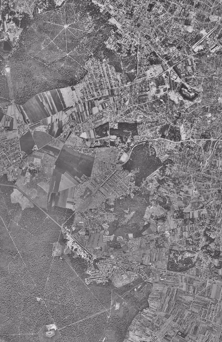Le Plessis-Robinson en 1949, le territoire vu du ciel, au même cadrage