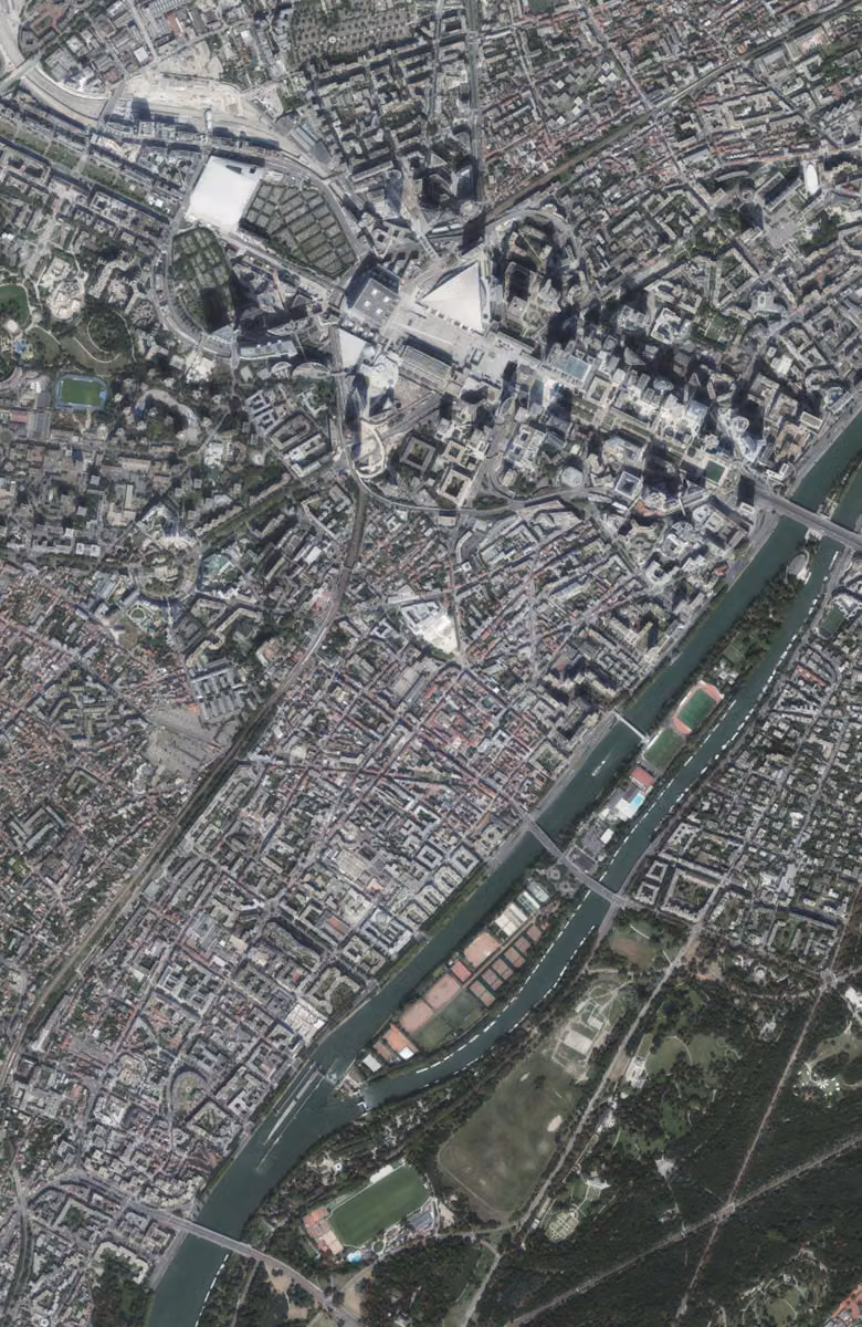 Puteaux aujourd'hui, le territoire vu du ciel