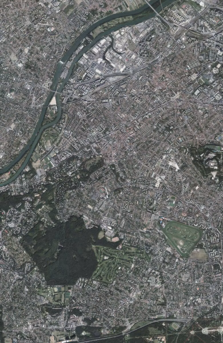 Rueil-Malmaison aujourd'hui, le territoire vu du ciel
