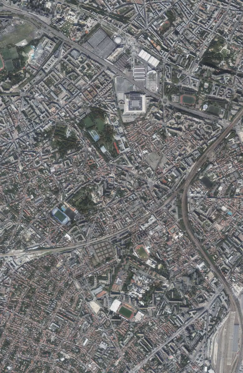 Vanves aujourd'hui, le territoire vu du ciel