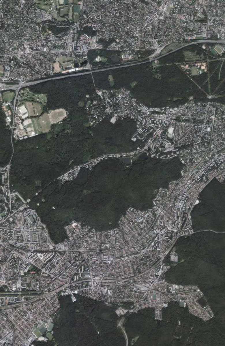 Ville-d'Avray aujourd'hui, le territoire vu du ciel