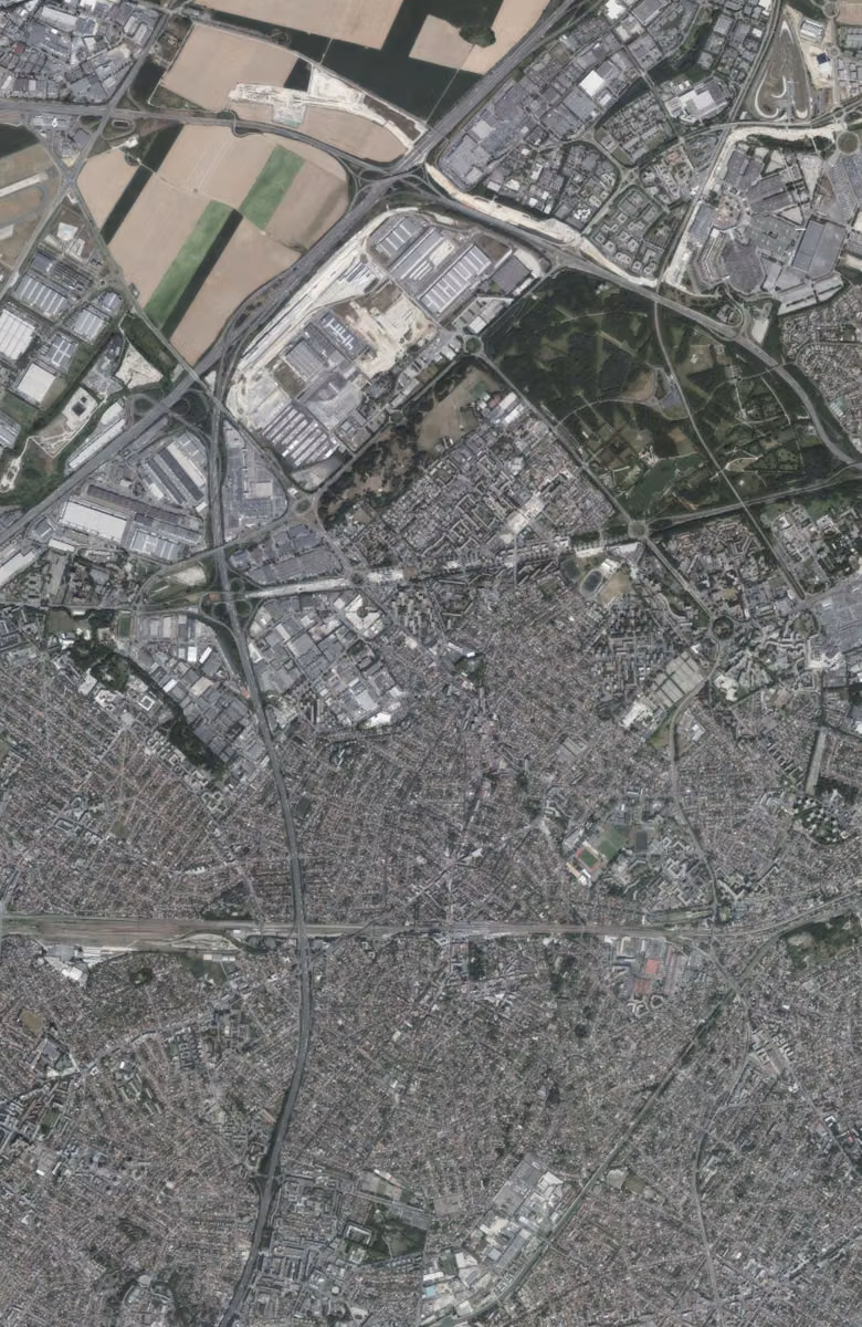 Aulnay-sous-Bois aujourd'hui, le territoire vu du ciel