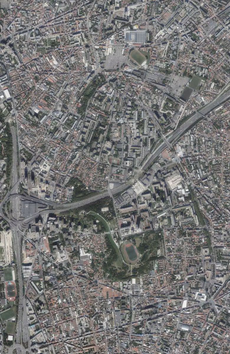Bagnolet aujourd'hui, le territoire vu du ciel