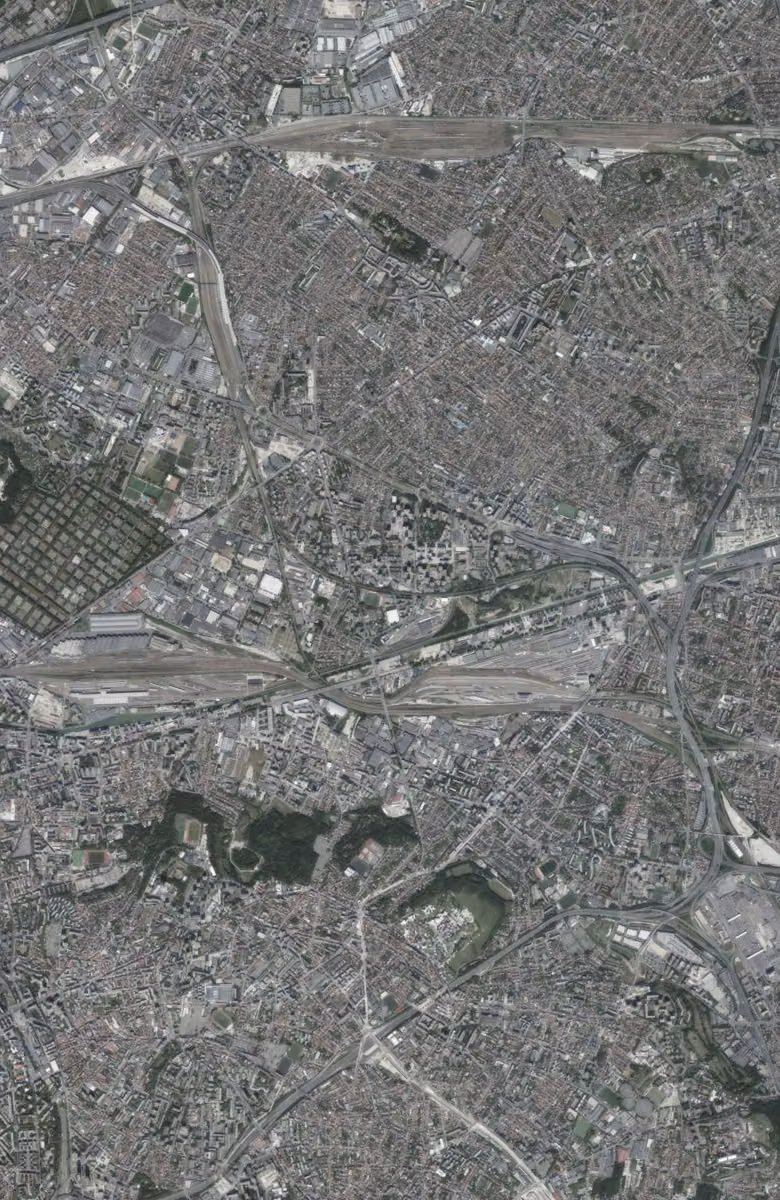 Bobigny aujourd'hui, le territoire vu du ciel