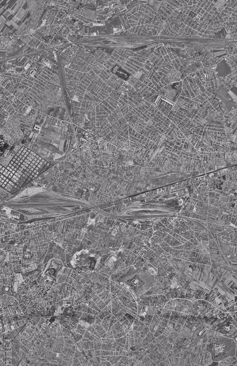 Bobigny en 1949, le territoire vu du ciel, au même cadrage
