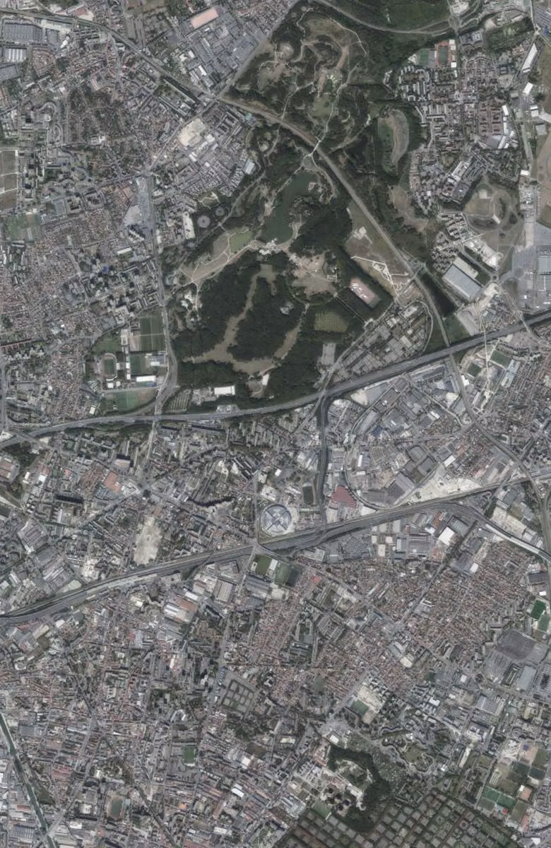 La Courneuve aujourd'hui, le territoire vu du ciel