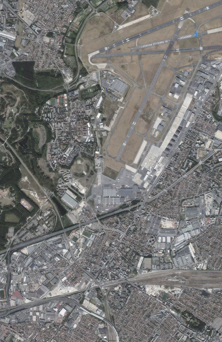 Dugny aujourd'hui, le territoire vu du ciel