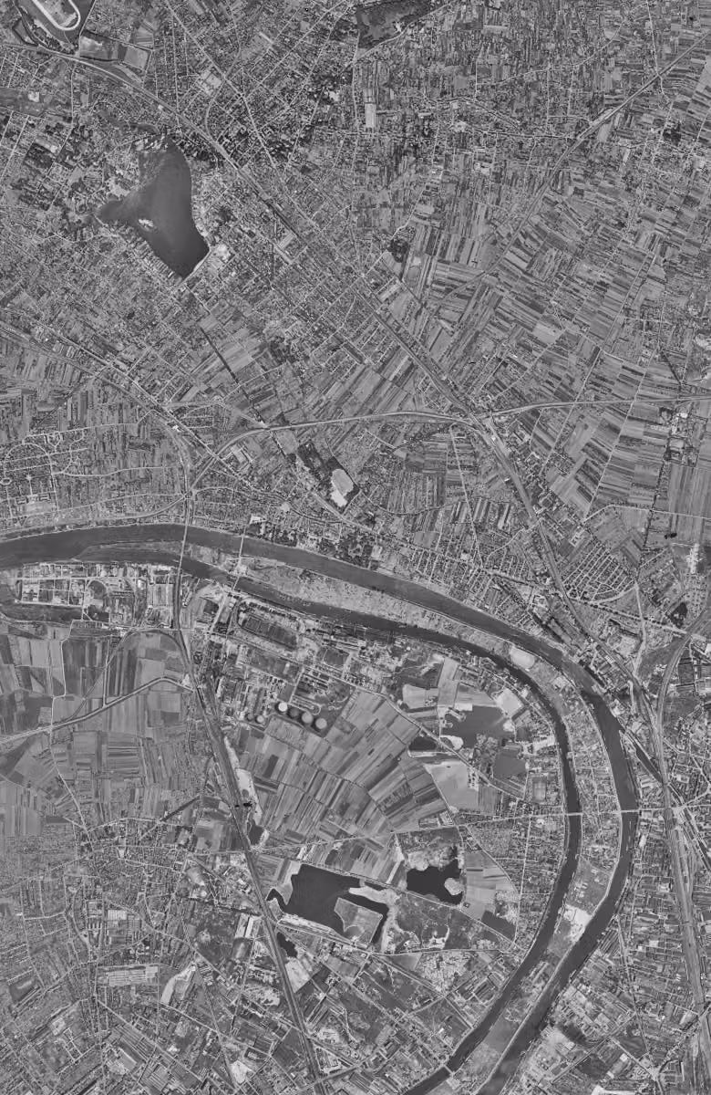 Épinay-sur-Seine en 1949, le territoire vu du ciel, au même cadrage