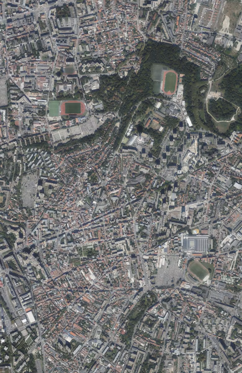 Les Lilas aujourd'hui, le territoire vu du ciel